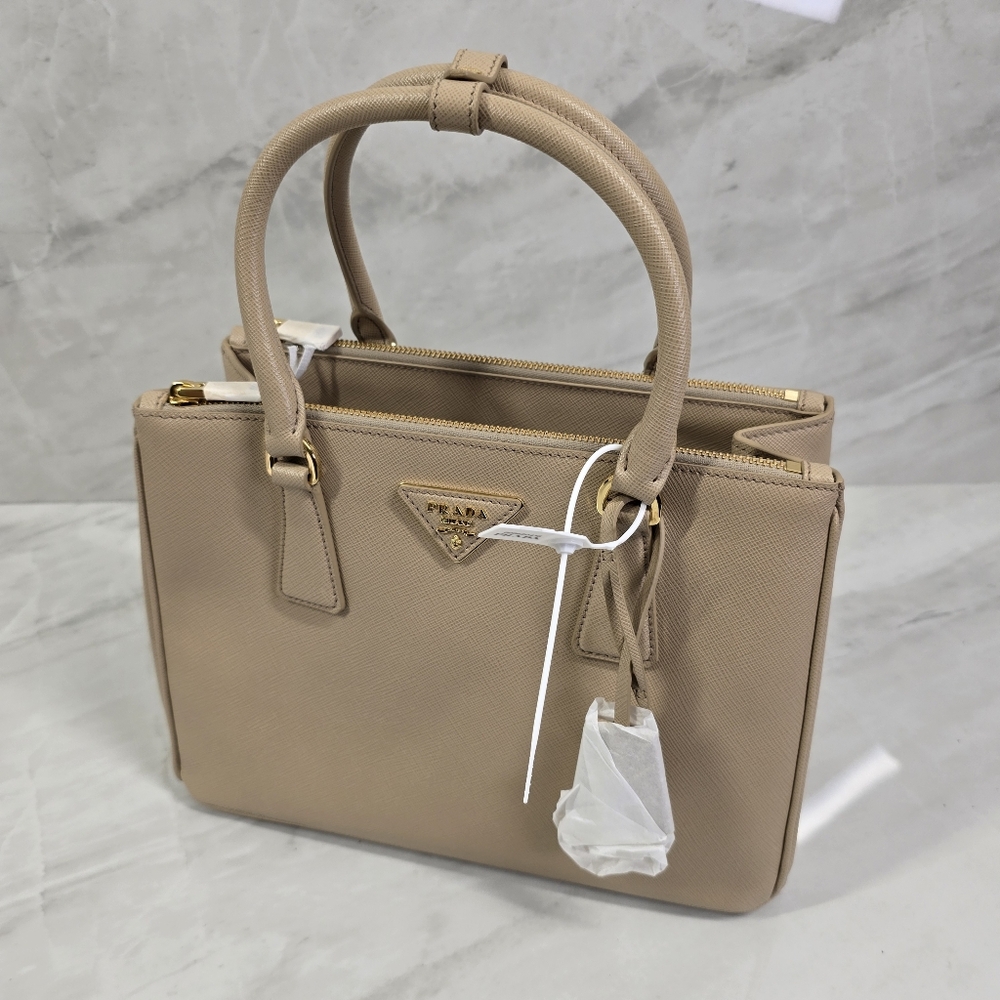 Prada Galleria Medium Tan Saffiano Leather Women's Bag